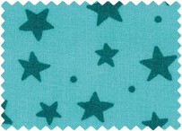 Junge Linie türkis Sterne