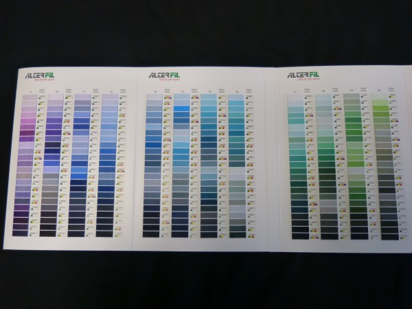 Farbenkarte Alterfil S - Universalfarbenkarte