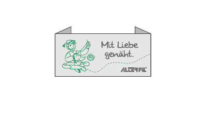 Webetikett "Mit Liebe genäht" 5er Pack